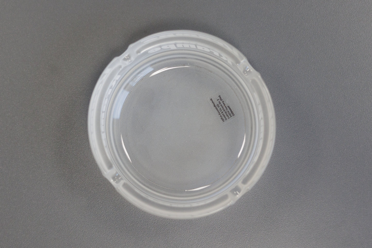 Aschenbecher Glas gefrostet