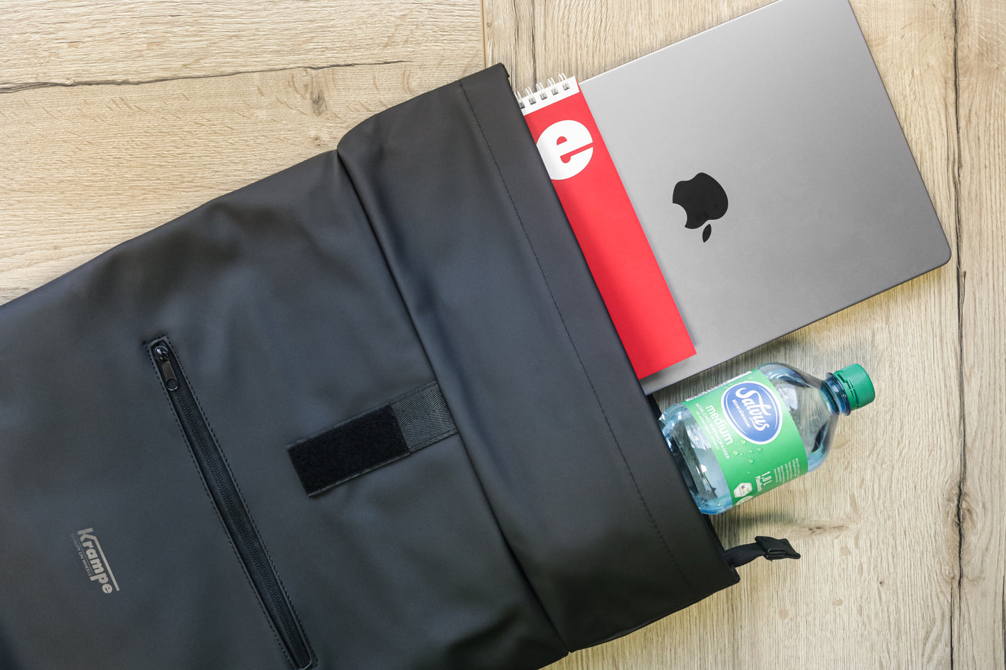 Krampe Rolltop-Laptop-Rucksack