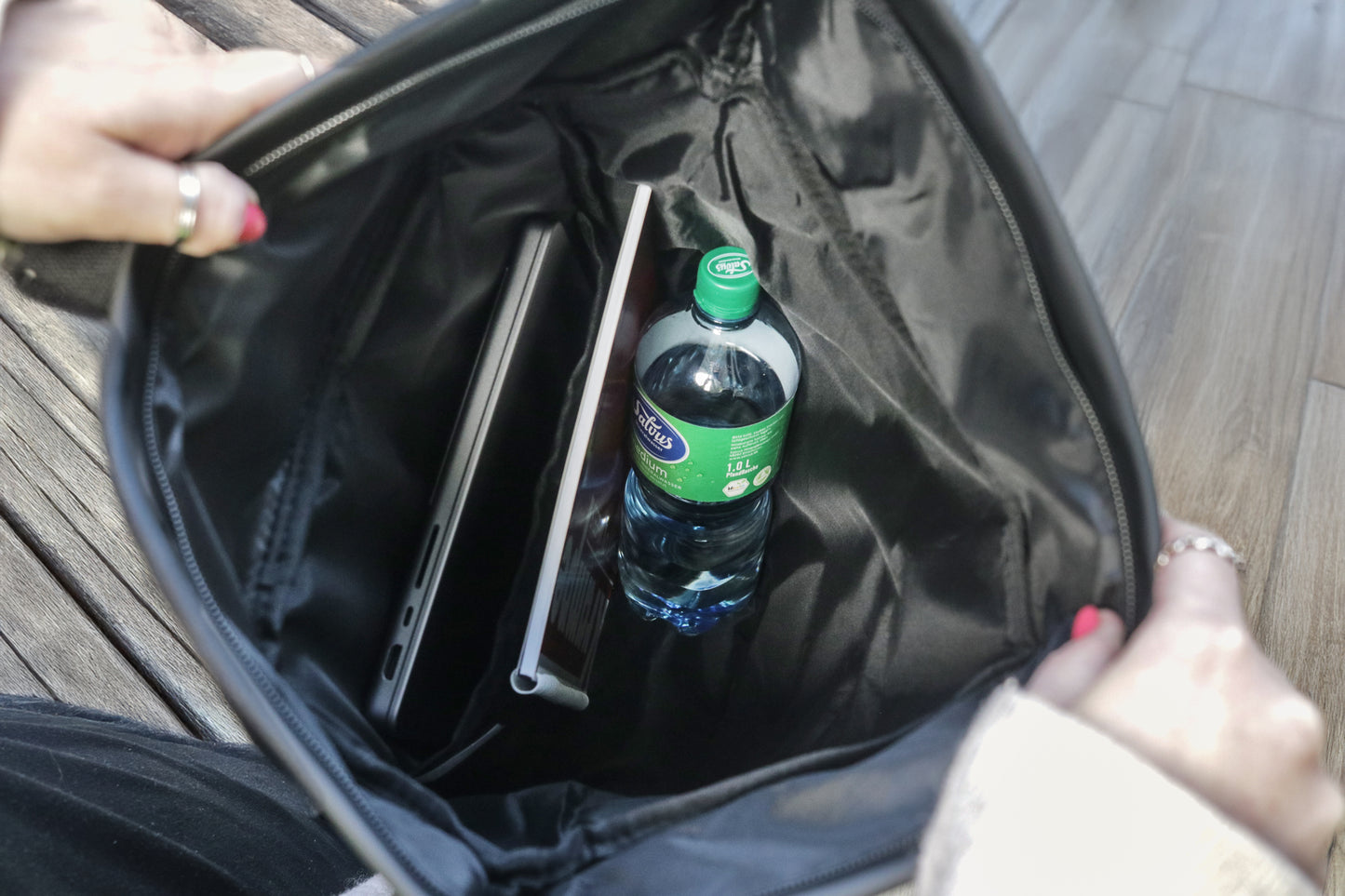 Krampe Rolltop-Laptop-Rucksack