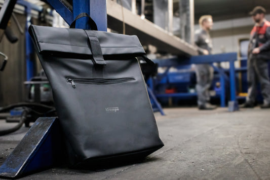 Krampe Rolltop-Laptop-Rucksack
