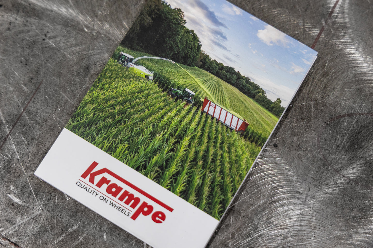 Krampe Häckseltransportwagen Schreibblock A6