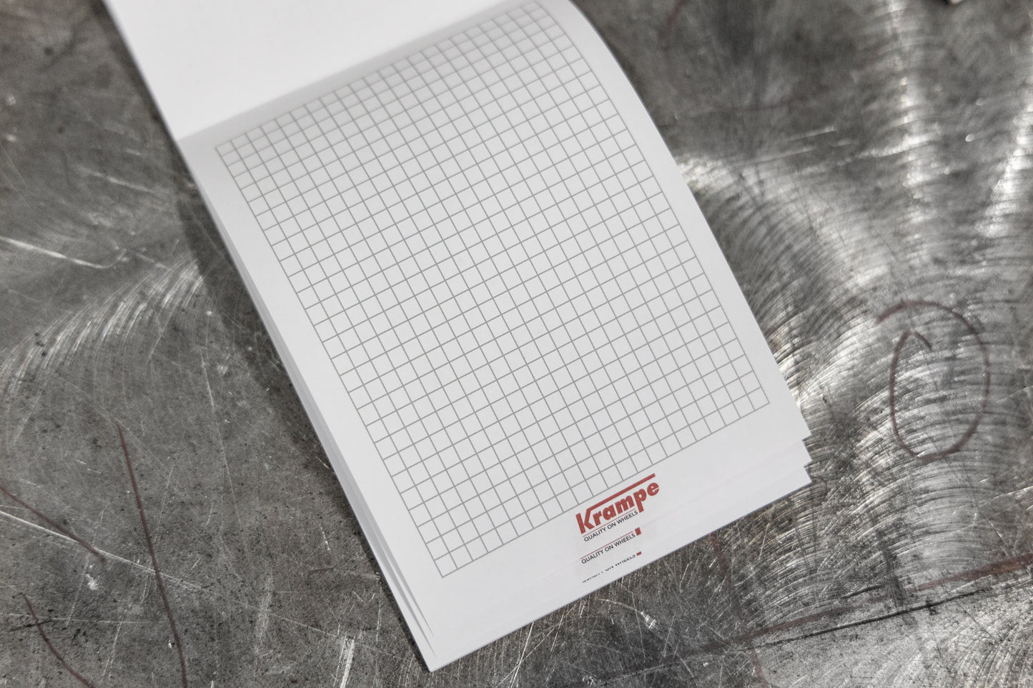 Krampe Häckseltransportwagen Schreibblock A6