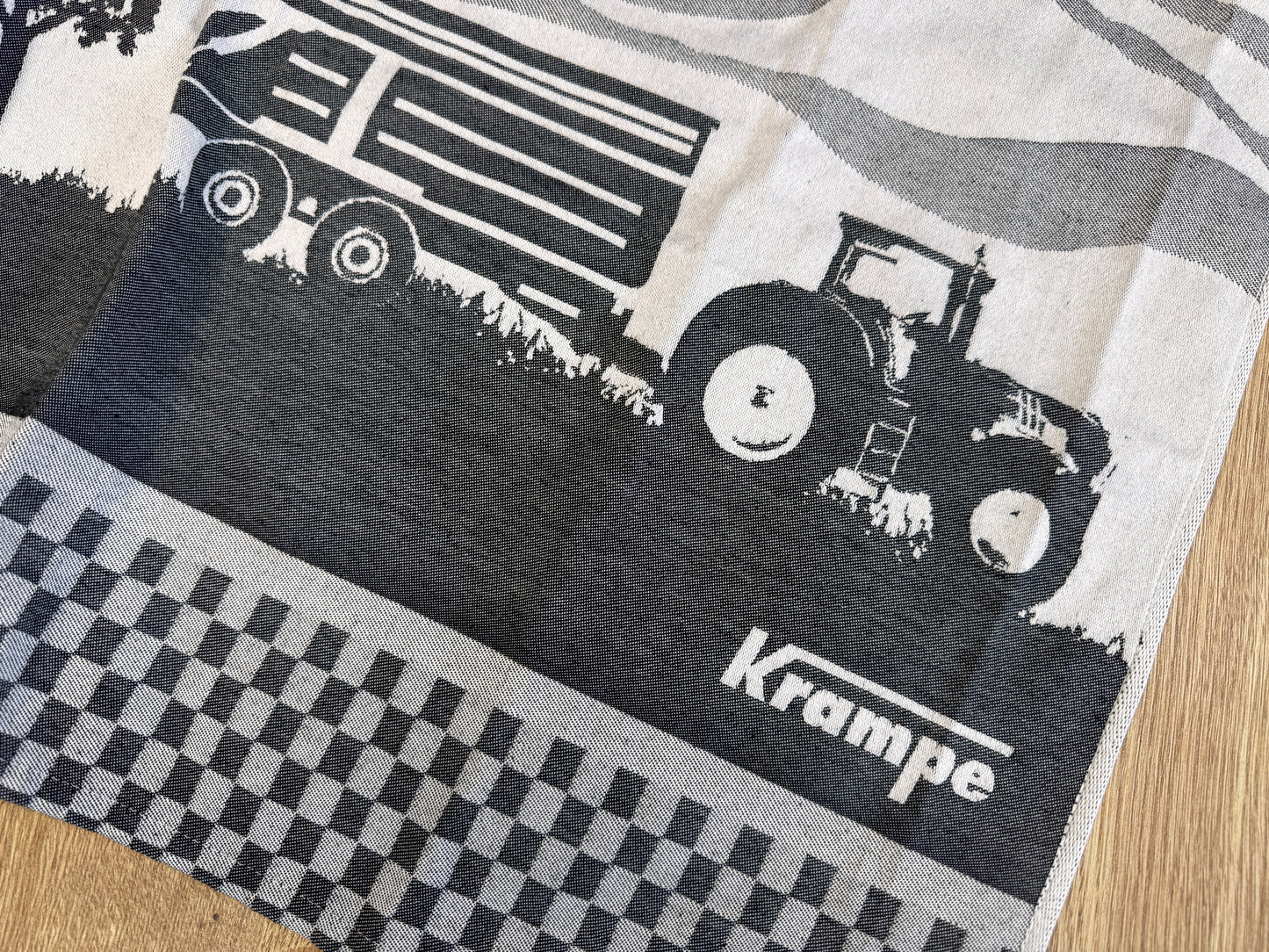 Krampe LANDTUCH Weiß/Anthrazit